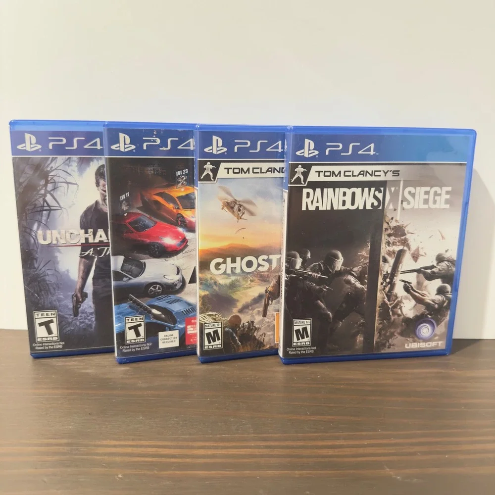 PlayStation 4 PS4 Game Ubisoft Lot Uncharted 4 Ghost Recon Rainbow Six Crew